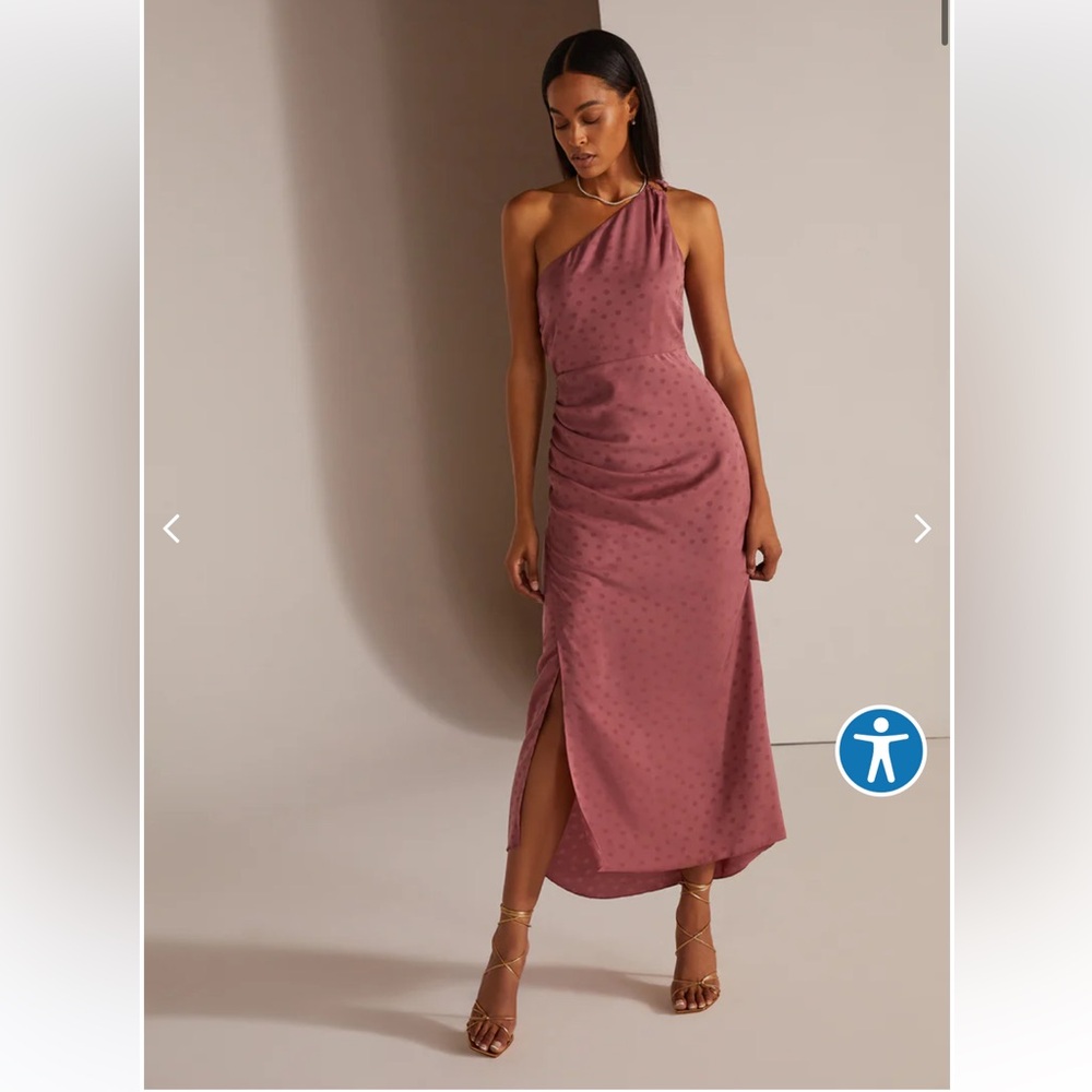Favorite Daughter One-Shoulder Pink Dress
